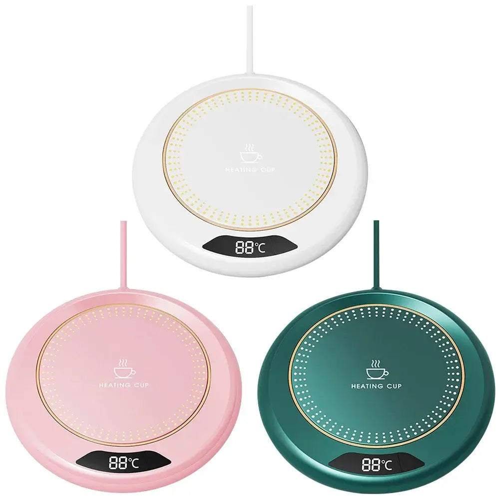 Coffee Mug Warmer Electric Cup Heater – Pink & Green