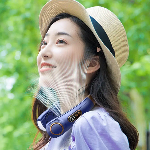 Hands-Free Neck Fan for Outdoor Walking & Travel