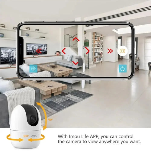 IMOU Ranger 2 4MP Smart Wi-Fi Security Camera – 360° Pan/Tilt, Night Vision, Motion Detection, Two-Way Audio