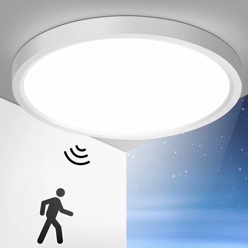 24W LED Ceiling Light with Motion Sensor | Bright 2400LM Flush Mount